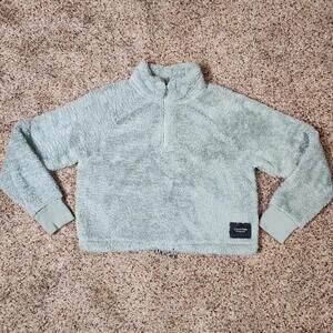 Calvin Klein Performance Women's Fuzzy Jacket Size Medium Green